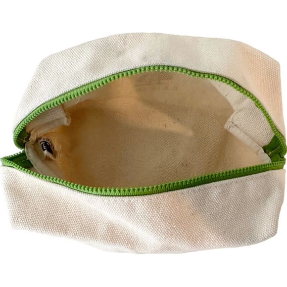 Origins Beige Canvas Cosmetic Makeup Toiletries Zip Travel Pouch Bag - Picture 4 of 11